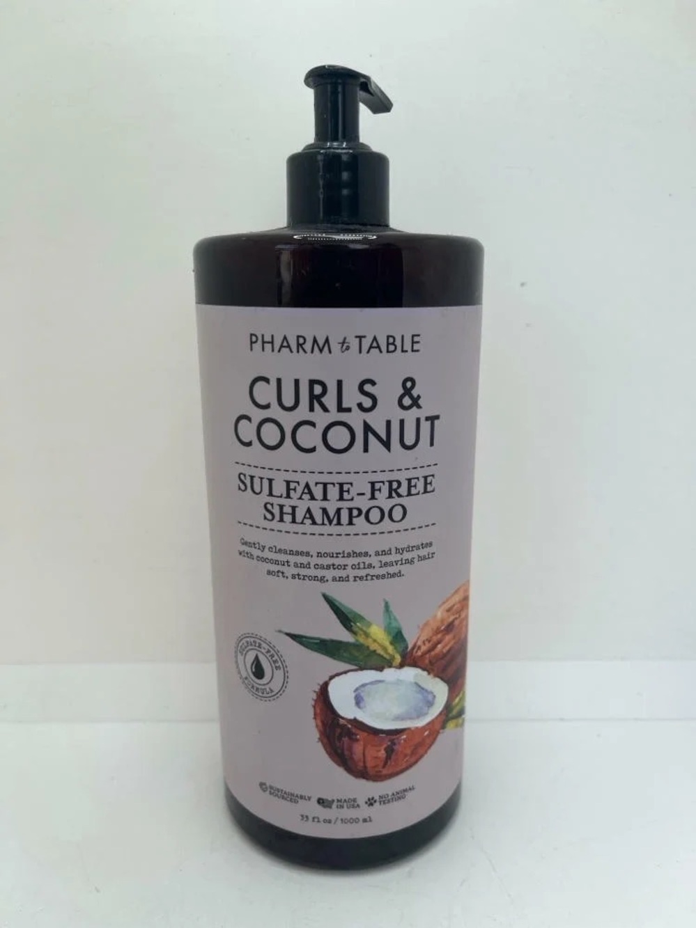 Pharm to Table Curls & Coconut Sulfate-Free Shampoo - 33 Fl Oz - NWT